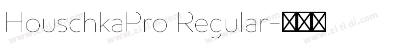 HouschkaPro Regular字体转换